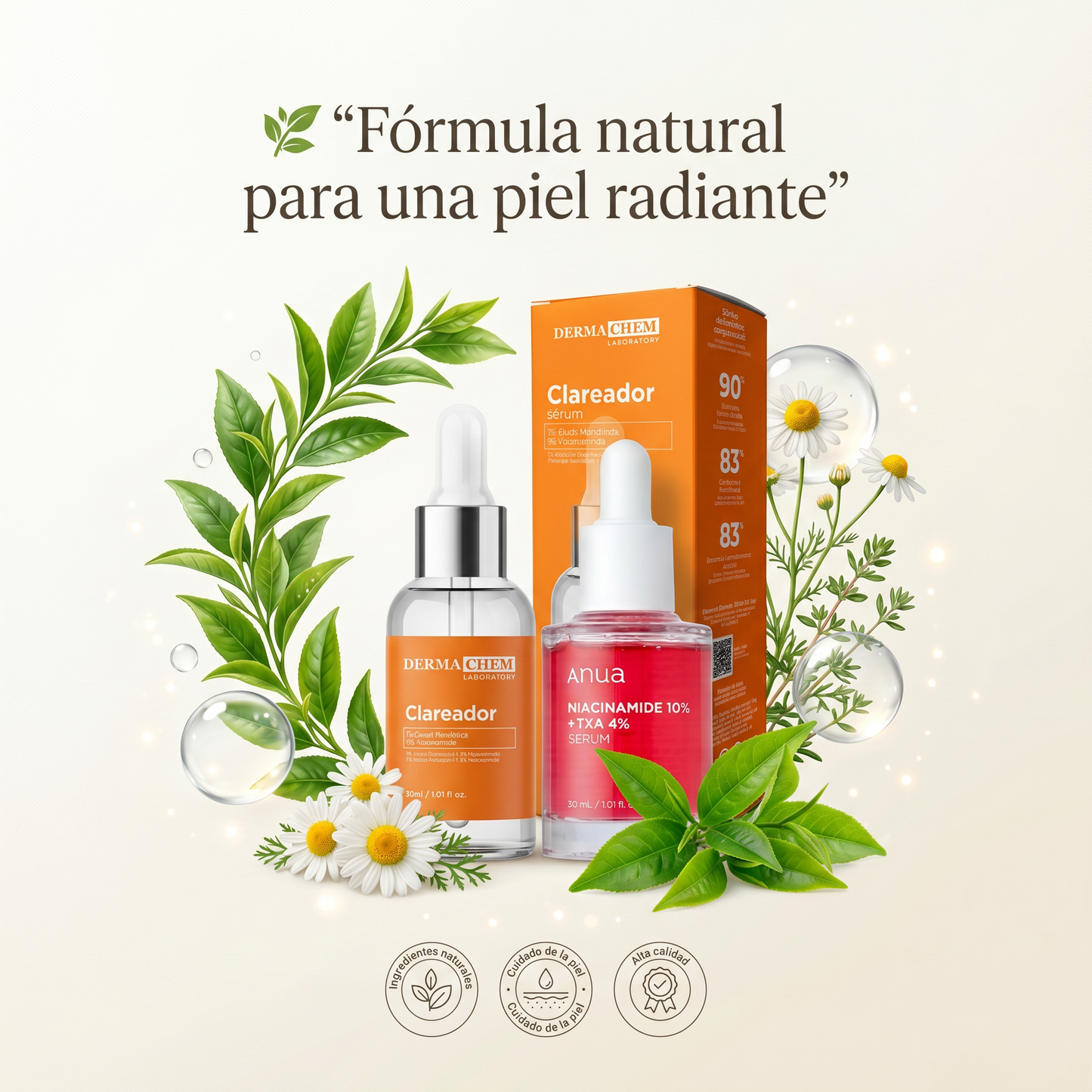 SERUM CLAREADOR DERMACHEM + HAIR GROWTH