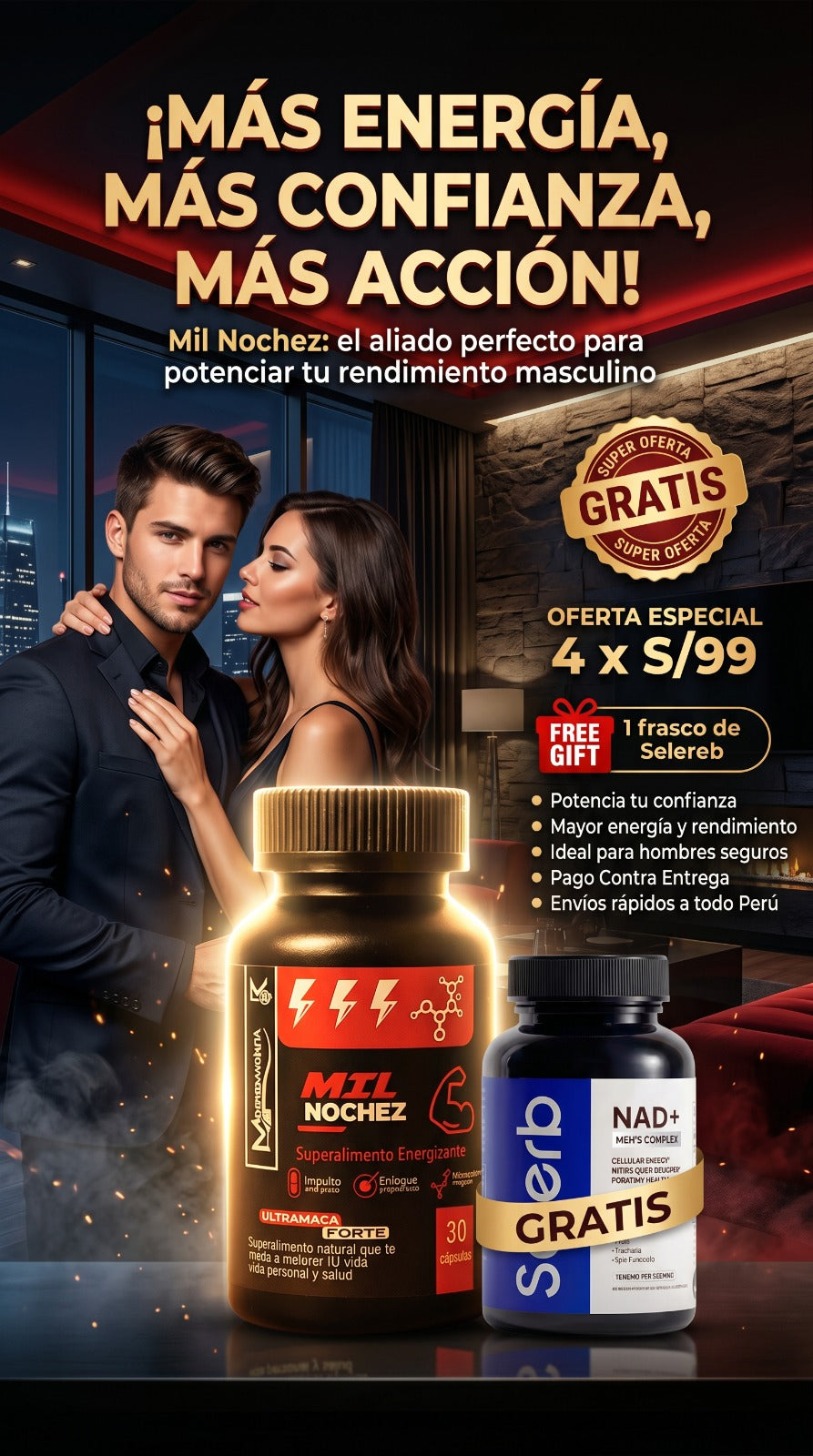Mil nochez Energizante masculino