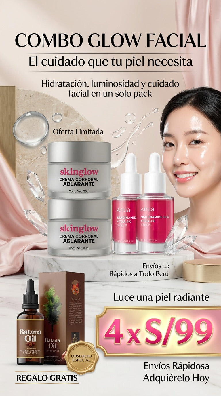 COMBO GLOW FACIAL Skinglow + Anua + regalo Batana oil