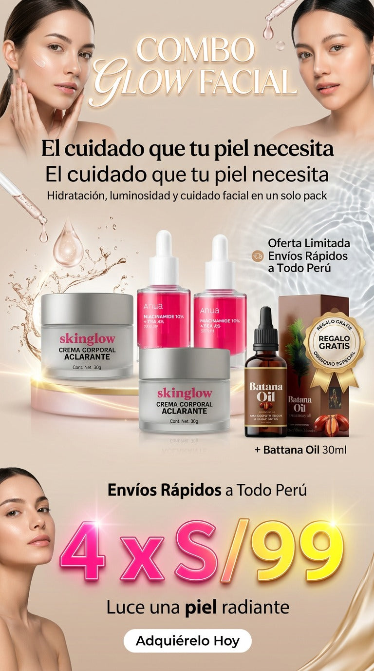 COMBO GLOW FACIAL Skinglow + Anua + regalo Batana oil