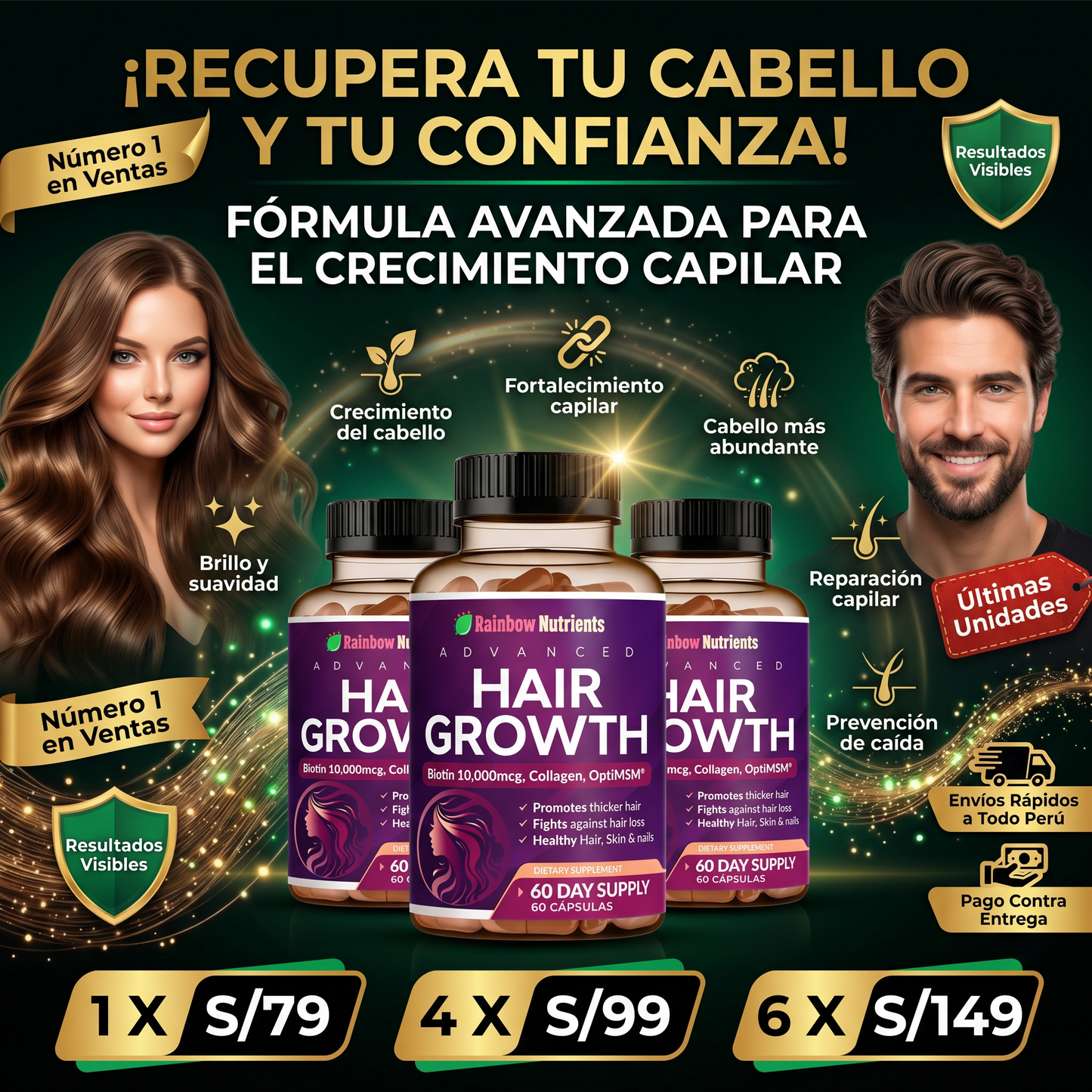 HAIR GROWTH - ESTIMULA EL CRECIMIENTO CAPILAR