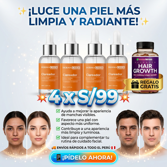 SERUM CLAREADOR DERMACHEM + HAIR GROWTH